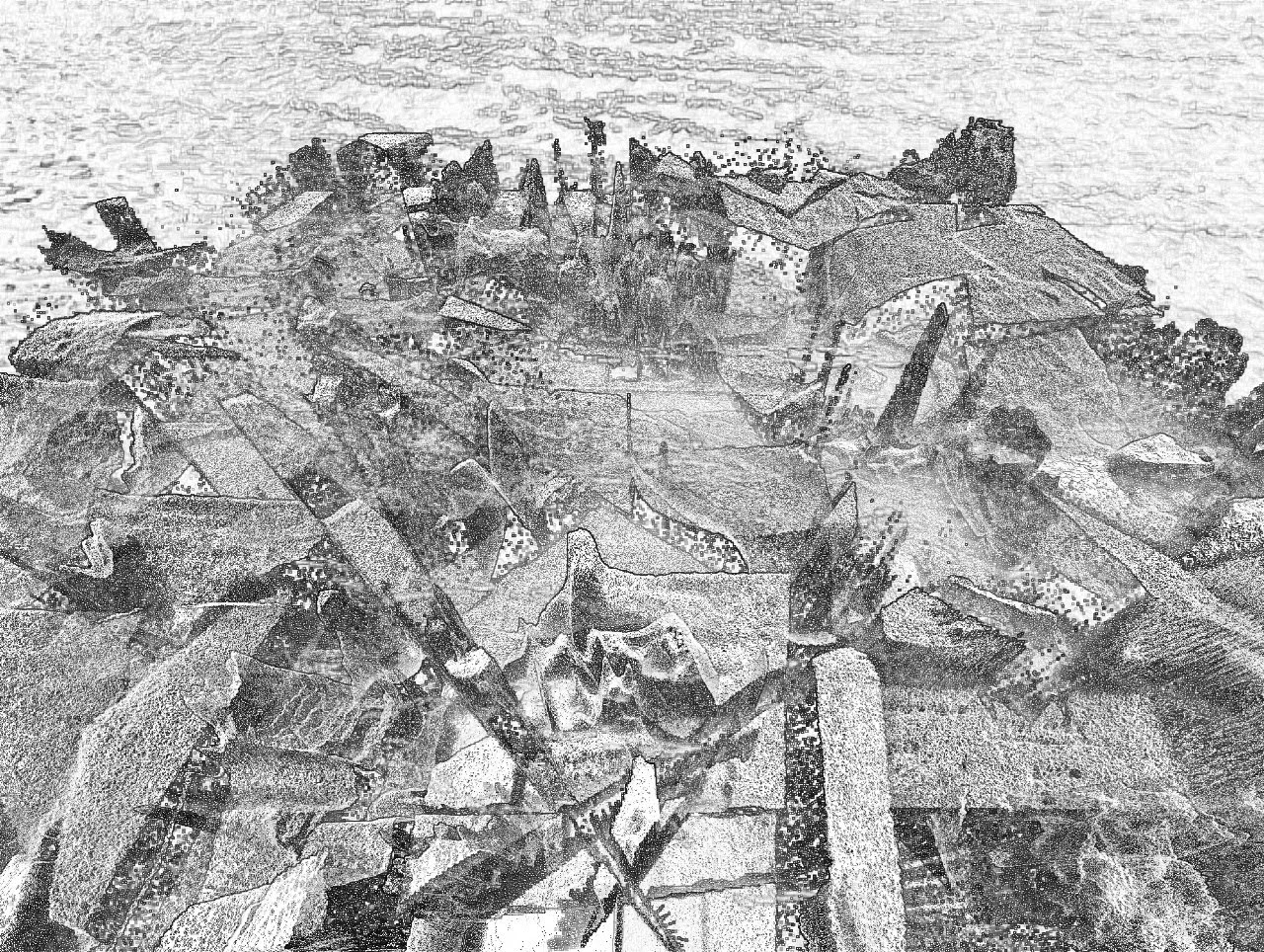 Multiverse audiovisual performance at RAFLOST Festival